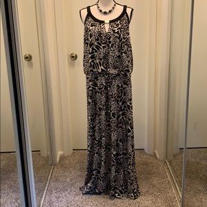 Calvin Klein Maxi Cheetah Print Dress Size 3X